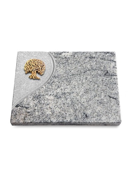 Grabtafel Viskont White Folio Baum 3 (Bronze)