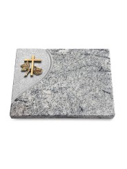 Grabtafel Viskont White Folio Kreuz 1 (Bronze)