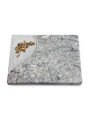 Grabtafel Viskont White Folio Rose 1 (Bronze)