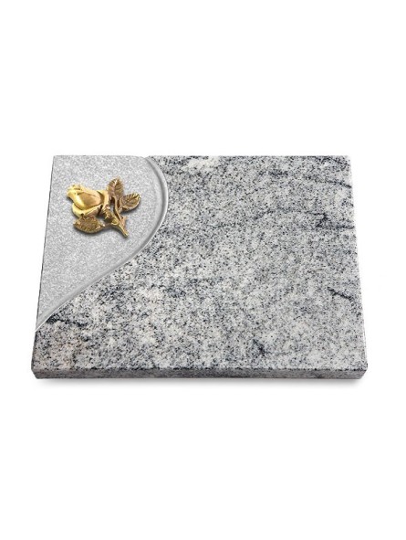 Grabtafel Viskont White Folio Rose 3 (Bronze)