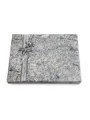 Grabtafel Viskont White Strikt Rose 2 (Alu)