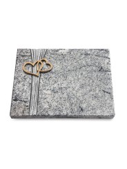 Grabtafel Viskont White Strikt Herzen (Bronze)