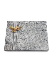 Grabtafel Viskont White Strikt Taube (Bronze)