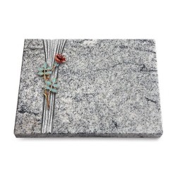 Grabtafel Viskont White Strikt Rose 4 (Color)