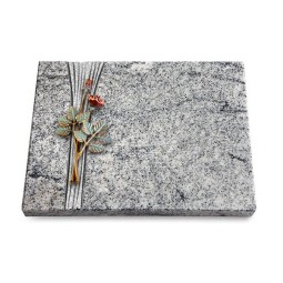 Grabtafel Viskont White Strikt Rose 5 (Color)