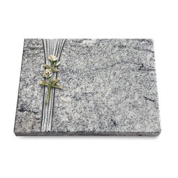 Grabtafel Viskont White Strikt Rose 8 (Color)