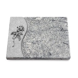 Grabtafel Viskont White Wave Rose 2 (Alu)