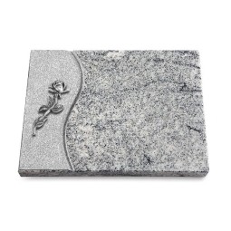 Grabtafel Viskont White Wave Rose 7 (Alu)