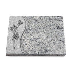 Grabtafel Viskont White Wave Rose 9 (Alu)