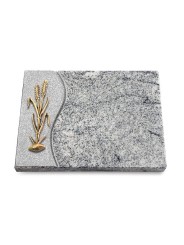 Grabtafel Viskont White Wave Ähren 2 (Bronze)