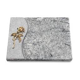 Grabtafel Viskont White Wave Rose 2 (Bronze)