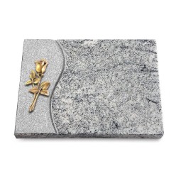 Grabtafel Viskont White Wave Rose 8 (Bronze)