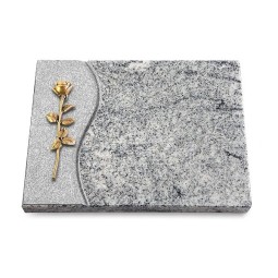 Grabtafel Viskont White Wave Rose 12 (Bronze)