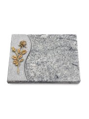 Grabtafel Viskont White Wave Rose 13 (Bronze)