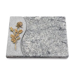 Grabtafel Viskont White Wave Rose 13 (Bronze)
