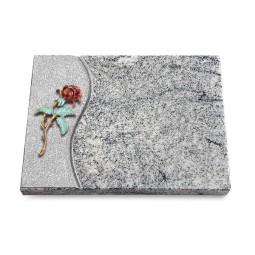 Grabtafel Viskont White Wave Rose 2 (Color)