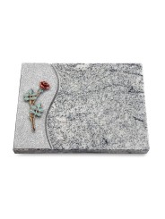 Grabtafel Viskont White Wave Rose 4 (Color)