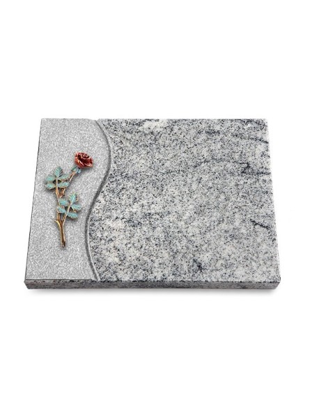 Grabtafel Viskont White Wave Rose 4 (Color)