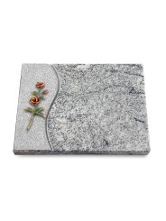 Grabtafel Viskont White Wave Rose 6 (Color)