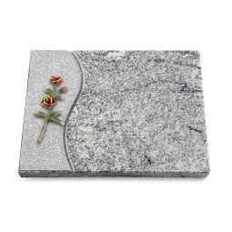 Grabtafel Viskont White Wave Rose 6 (Color)