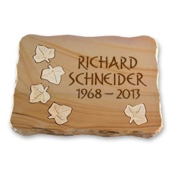 Grabplatte - Motiv Fallendes Laub (Exklusiv)