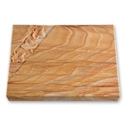 Grabtafel - Motiv drei Efeublätter