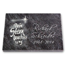 Grabtafel - Motiv dein Stern