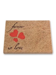 Grabtafel - Motiv Forever in Love