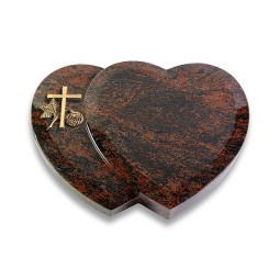Grabkissen Amoureux/Aruba Kreuz 1 (Bronze) 50x40
