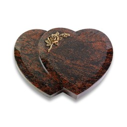 Grabkissen Amoureux/Aruba Rose 1 (Bronze) 50x40