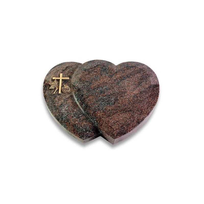 Grabkissen Amoureux/Paradiso Kreuz 1 (Bronze) 50x40