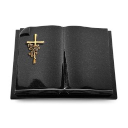 Grabbuch Livre Auris/Indisch-Black Kreuz/Rosen (Bronze)