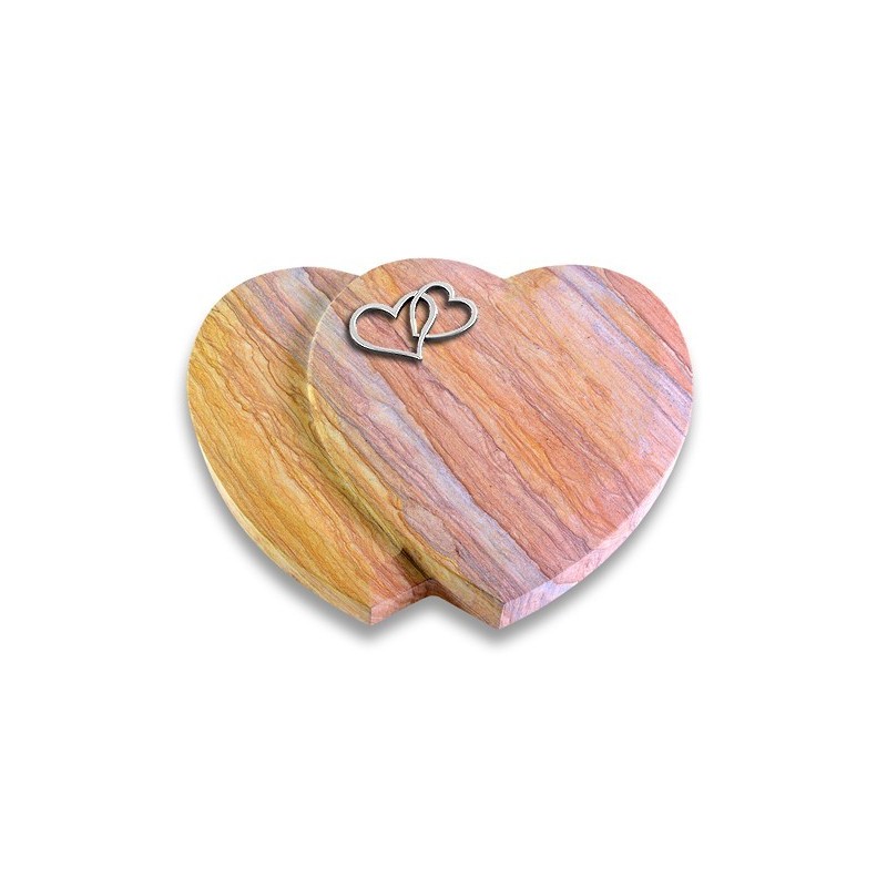 Grabkissen Amoureux/Rainbow Herzen (Alu) 50x40