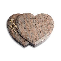 Grabkissen Amoureux/Raw Silk Rose 2 (Bronze) 50x40