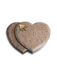Grabkissen Amoureux/Raw Silk Rose 3 (Bronze) 50x40