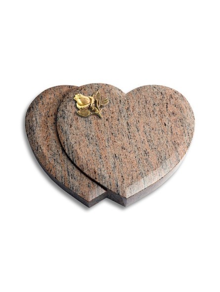 Grabkissen Amoureux/Raw Silk Rose 3 (Bronze) 50x40