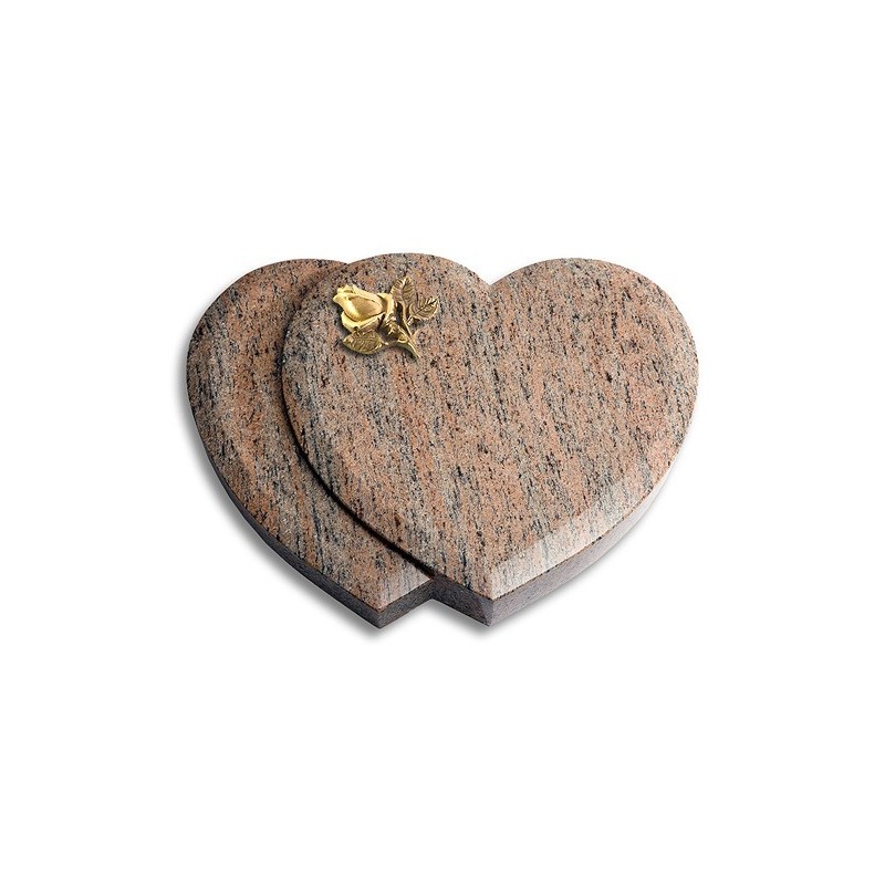 Grabkissen Amoureux/Raw Silk Rose 3 (Bronze) 50x40