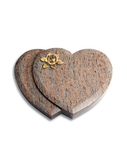 Grabkissen Amoureux/Raw Silk Rose 4 (Bronze) 50x40