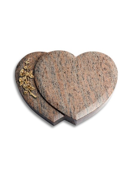 Grabkissen Amoureux/Raw Silk Rose 5 (Bronze) 50x40