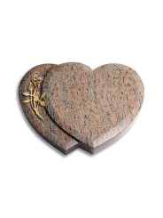 Grabkissen Amoureux/Raw Silk Rose 6 (Bronze) 50x40