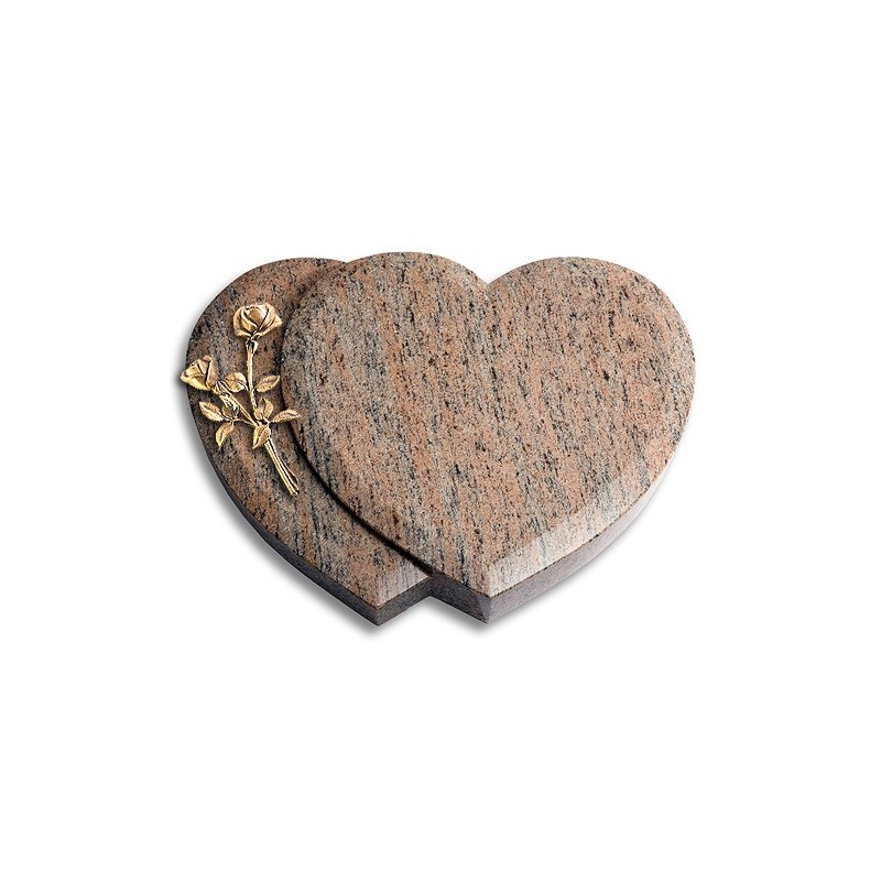 Grabkissen Amoureux/Raw Silk Rose 10 (Bronze) 50x40
