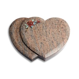 Grabkissen Amoureux/Raw Silk Rose 1 (Color) 50x40