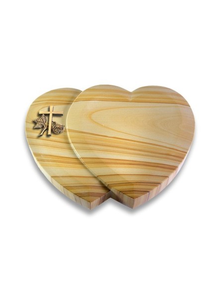 Grabkissen Amoureux/Woodland Kreuz 1 (Bronze) 50x40