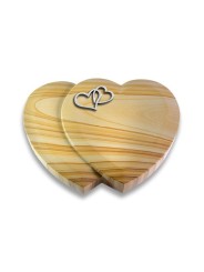 Grabkissen Amoureux/Woodland Herzen (Alu) 50x40