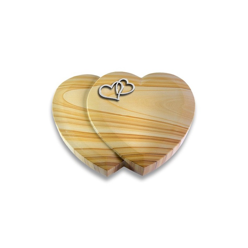 Grabkissen Amoureux/Woodland Herzen (Alu) 50x40