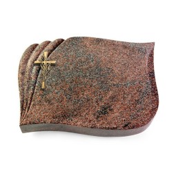 Grabkissen Eterna/Paradiso Kreuz/Ähren (Bronze) 50x40