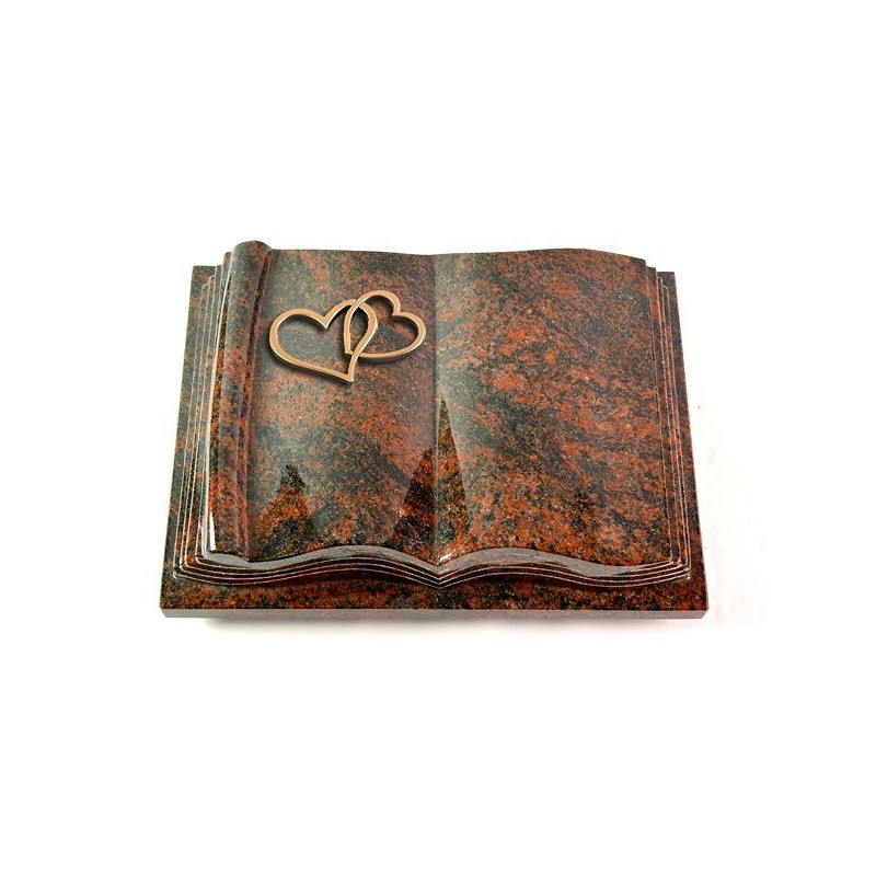 Grabbuch Antique/Aruba Herzen (Bronze) 50x40