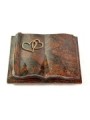 Grabbuch Antique/Aruba Herzen (Bronze) 50x40