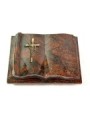 Grabbuch Antique/Aruba Kreuz/Ähren (Bronze) 50x40