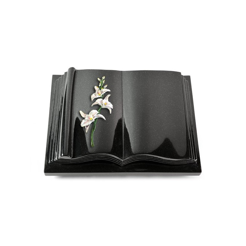 Grabbuch Antique/Indisch Black Orchidee (Color) 50x40
